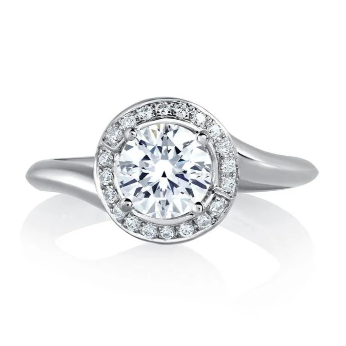 elegant diamond engagement rings for women-A.Jaffe Engagement Rings MES593/112