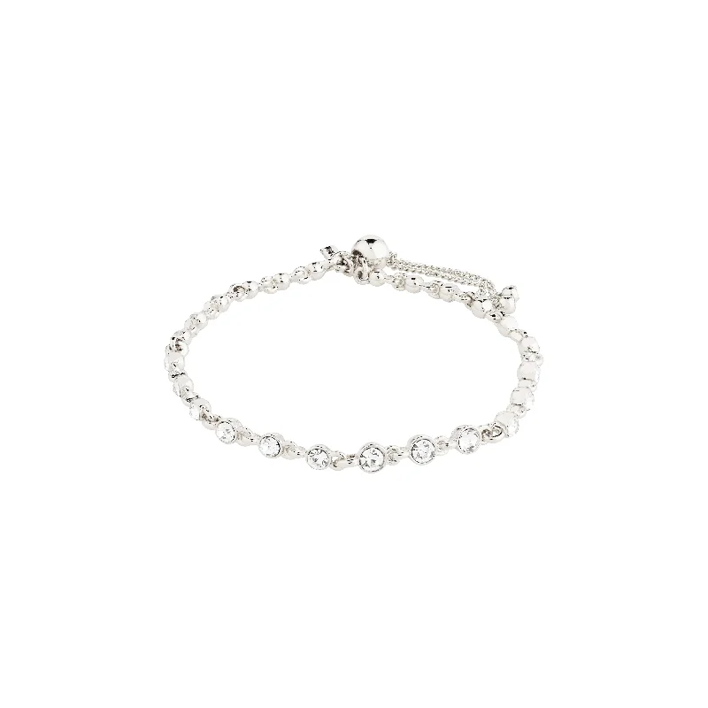 trendy bangles for women-IMOGENE bracelet silver-plated