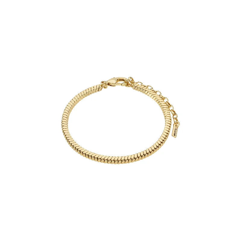 stackable gold bangles for women-DOMINIQUE bracelet gold-plated