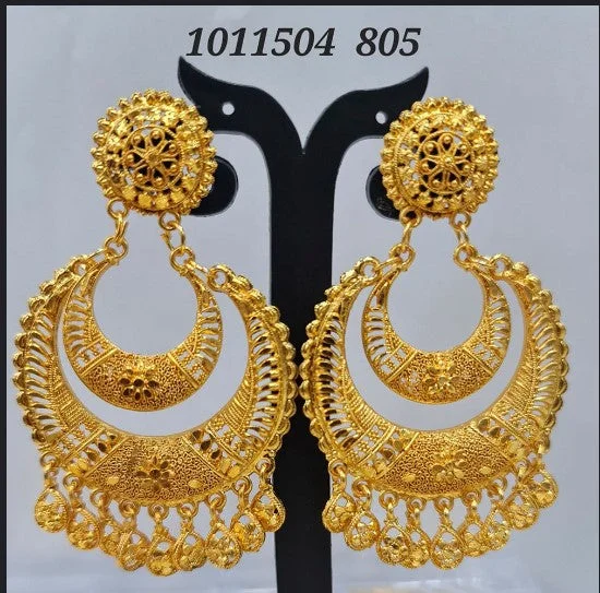 luxurious hoop earrings for women-Bhavi Jewels Dye Gold Dangler Earrings