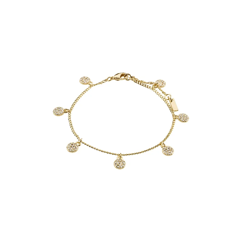 modern bangles for women-CHAYENNE crystal bracelet gold-plated