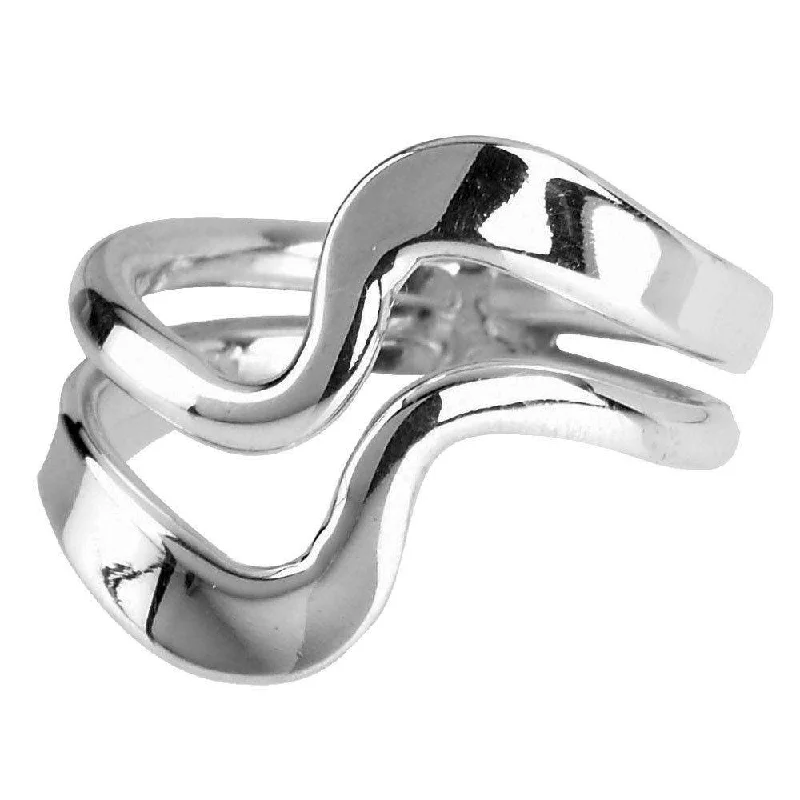 halo rings for women-Silver Ring R0433