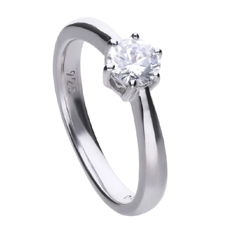 gemstone rings for women-Claw Set 0.75 Carat Solitaire Ring - R3619