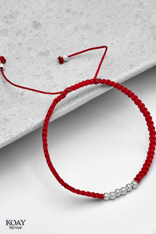 elegant bangles for parties-Balls Bracelet (Red)