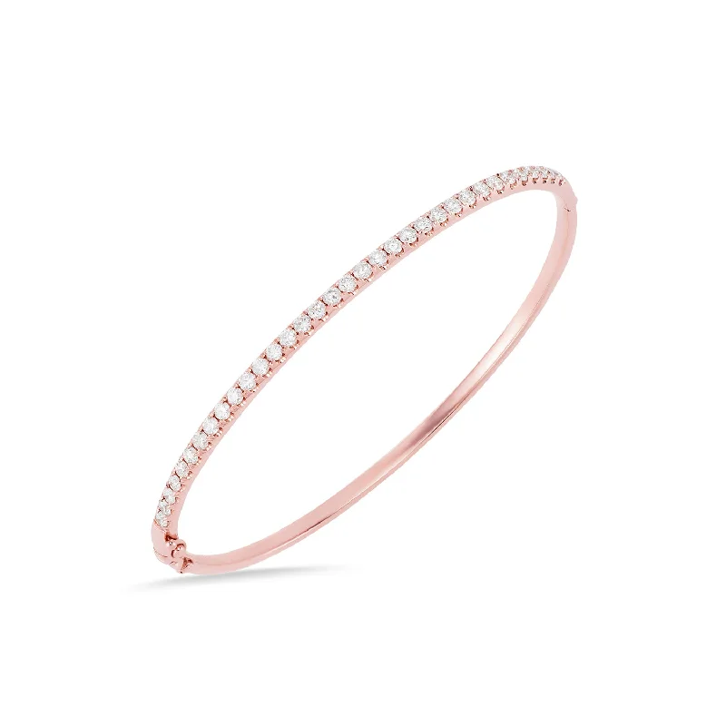 chunky bangles for women-Classic Diamond Bangle