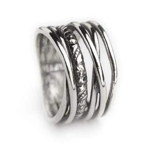 chunky rings for women-Designer Sterling Silver Ring - ASR674