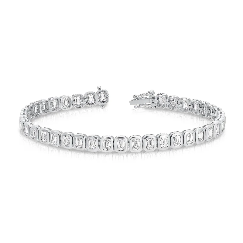 elegant silver bangles for women-Mini NS Nova Tennis Bracelet