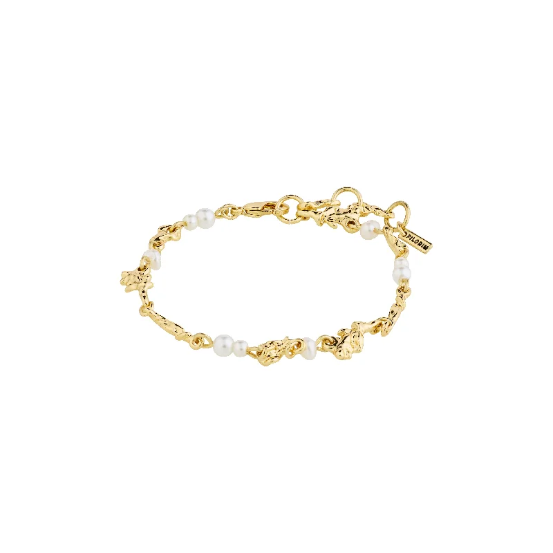 pearl bracelets for women-SLOAN bracelet gold-plated