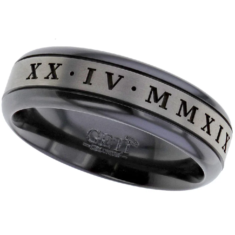 wedding rings for women-Zirconium Celtic Knotwork Ring - Z127GRB-RN