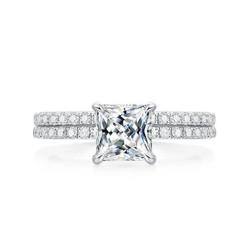 gemstone engagement rings for women-1ct Princess Cut Diamond Ring