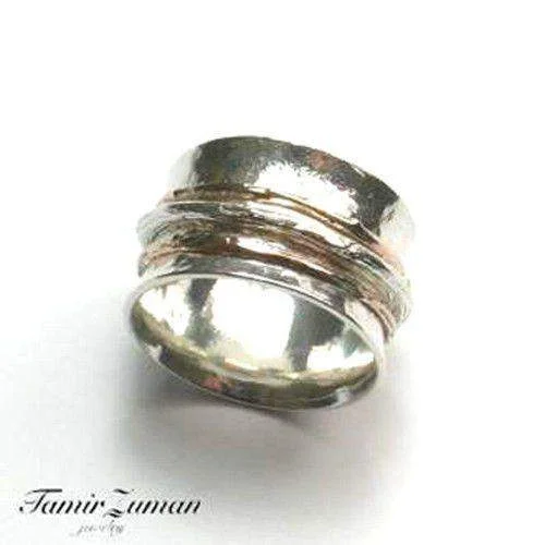 chunky rings for women-Silver Spinning Ring TAR4637