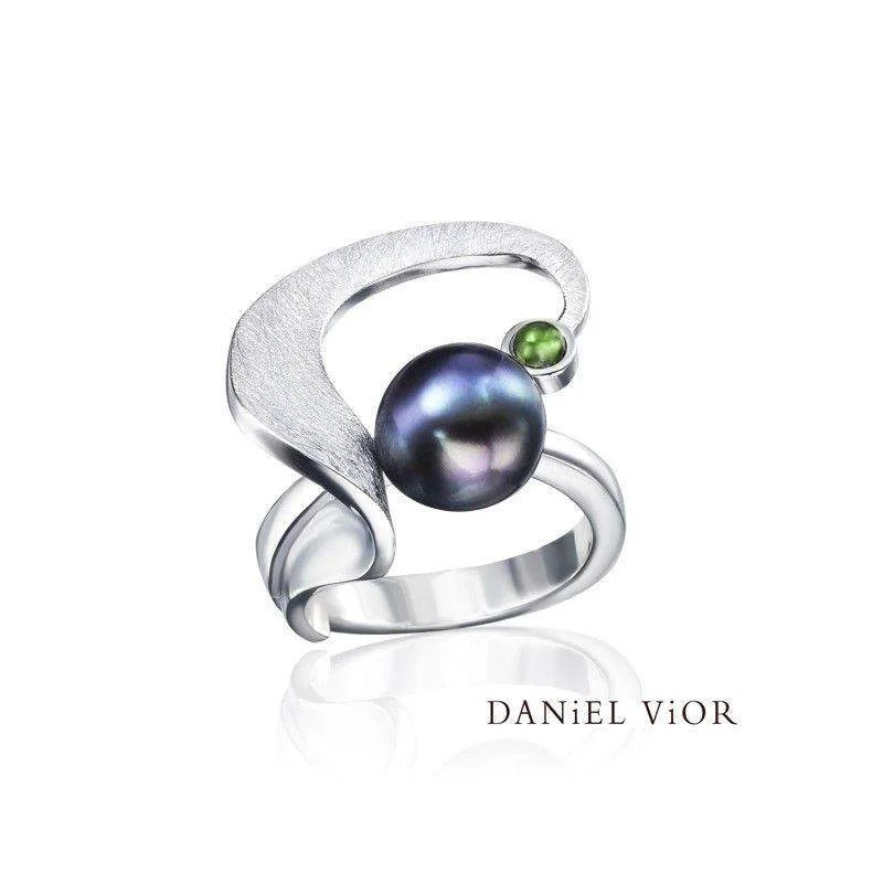 dainty rings for women-Silver Designer Ring - Ancyla