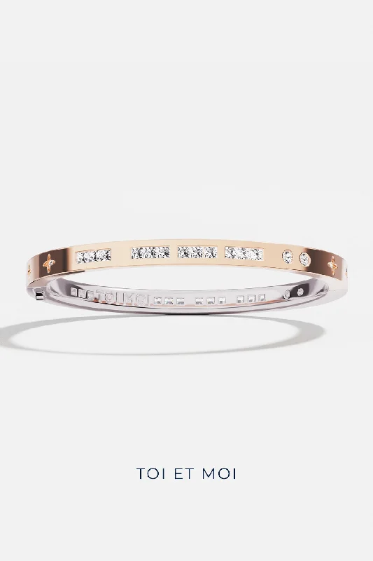 engraved bracelets for women-TOI MOI Morse Code Bangle