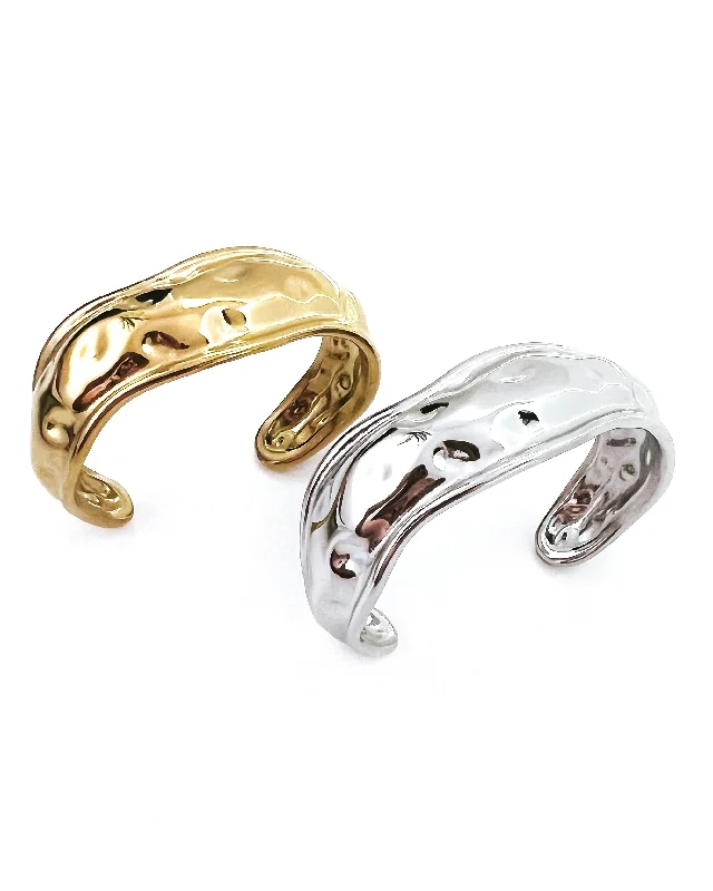 sterling silver bangles for women-Barbo Cuff Bracelet || Choose Color