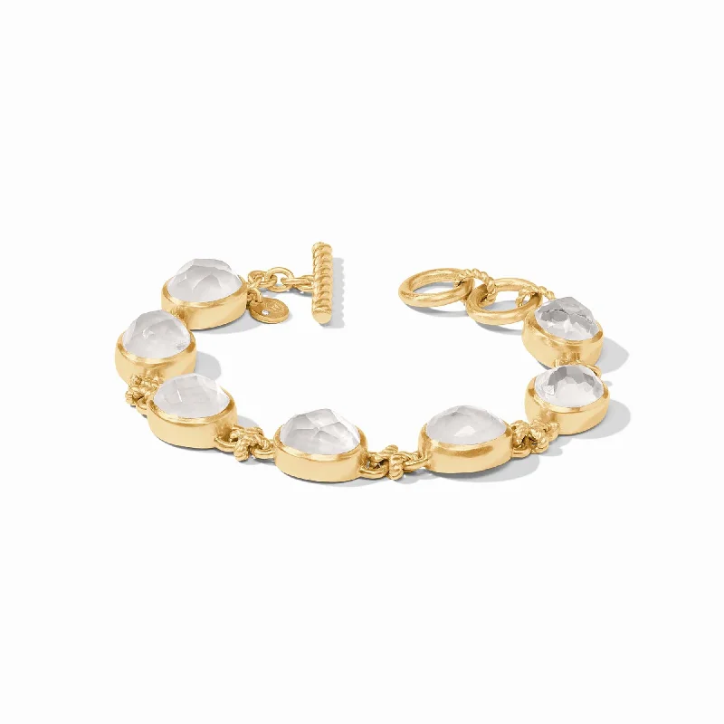 stackable bracelets for weddings-Nassau Demi Stone Bracelet