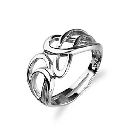 wedding ring sets for women-Silver or Gold Celtic Ring - R102 - Size J-Q