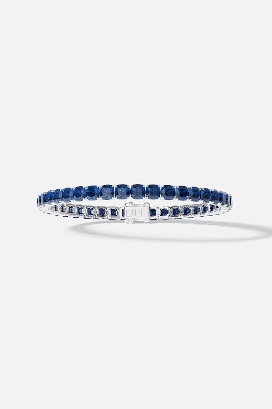 fashion-forward bangles for women-Blue Square Bracelet