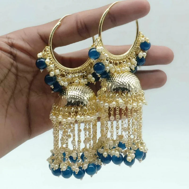 creative earrings for women-Manisha Jewellery Pearl Dangler Jhumka Earrings