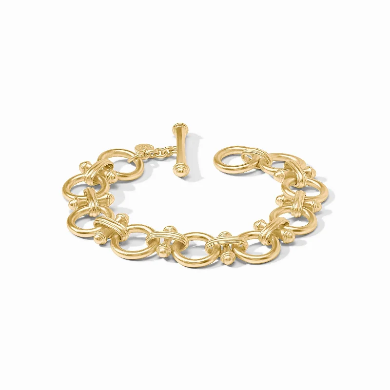 crystal bangles for women-Bamboo Link Bracelet