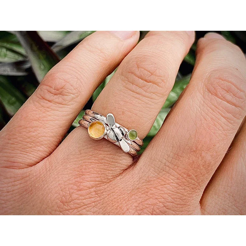 delicate rings for women-Beach Grasses Silver Ring