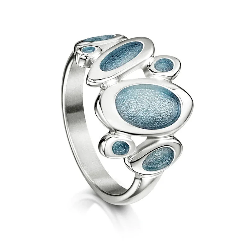 sparkling diamond rings for women-Shoreline Pebble Ring - ERX168