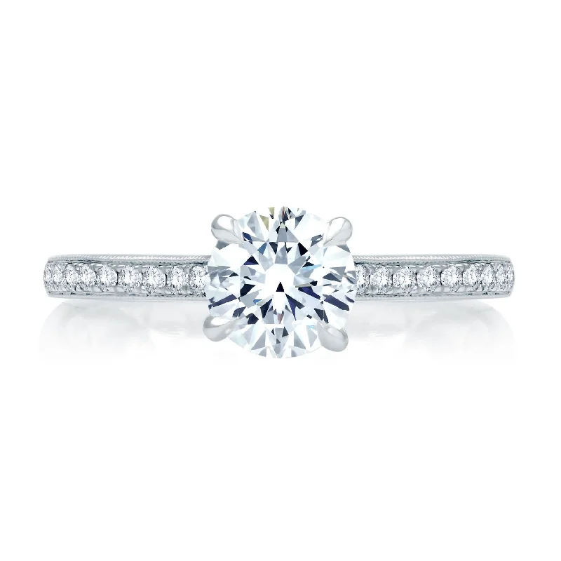 halo diamond engagement rings for women-A.Jaffe Engagement Rings ME2032Q/115