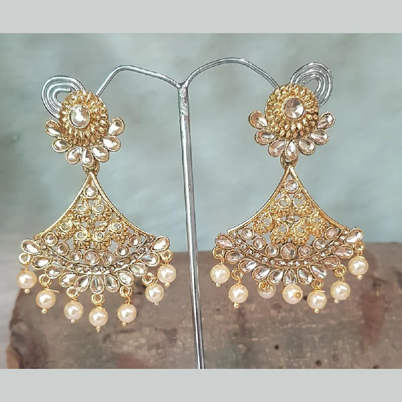 wedding earrings for women-Shreeji Gold Plated Dangler Earrings Earrings