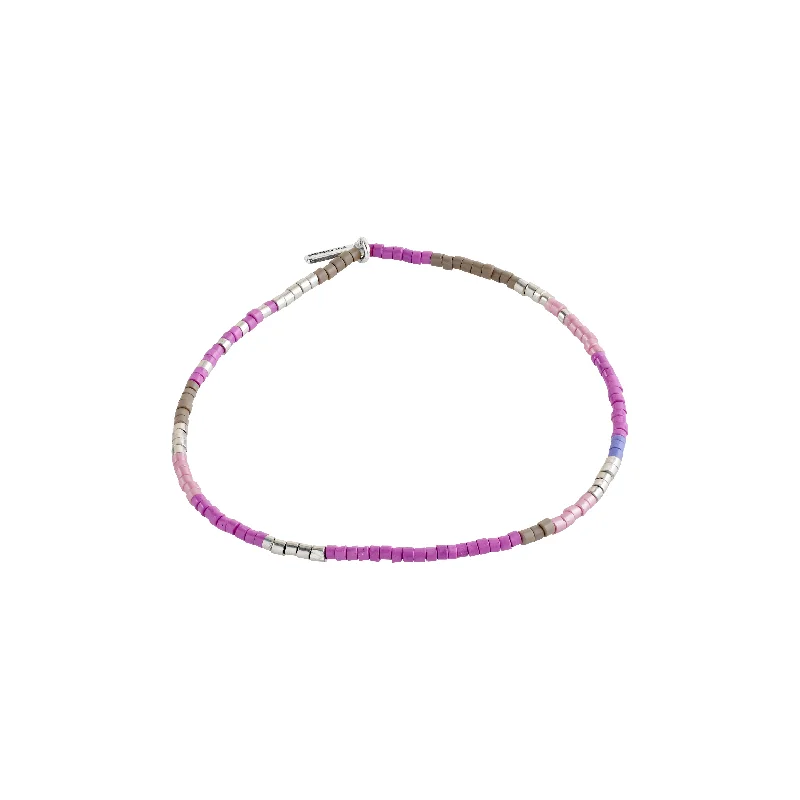 stacking bracelets for women-ALISON bracelet purple, silver-plated