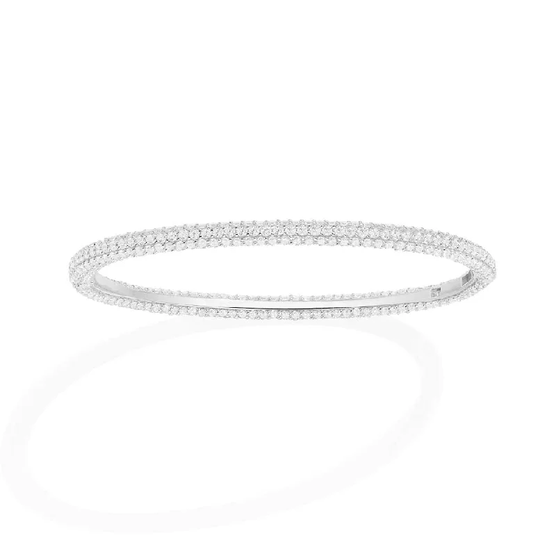 unique bangles for women-Pavé Bangle