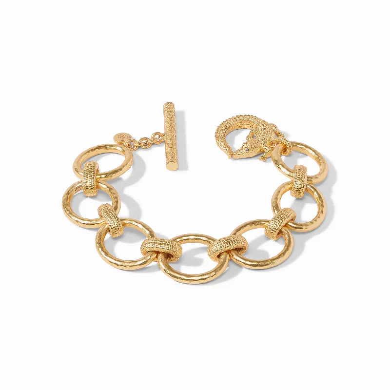 gold bangle sets for women-Alligator Link Bracelet