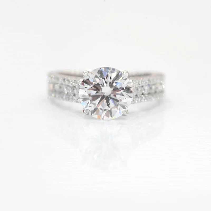 premium engagement rings for women-2.04 Round Lab Diamond Engagement Ring