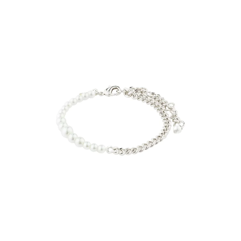 bridesmaid bracelets for women-RELANDO pearl bracelet silver-plated