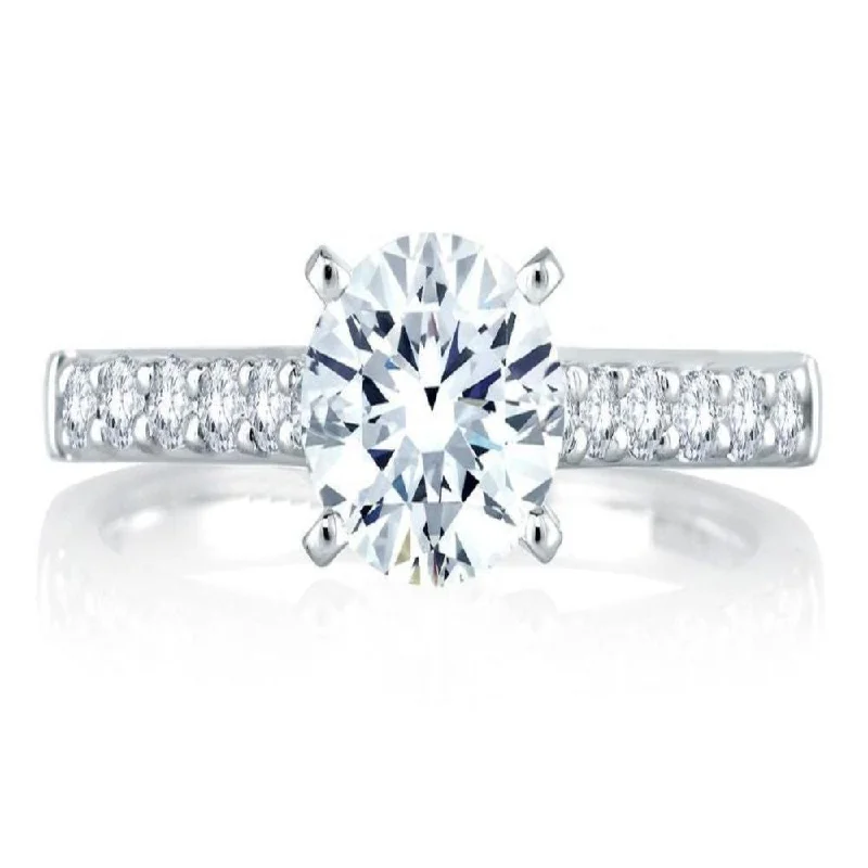 contemporary engagement rings for women-A.Jaffe Engagement Rings MES369/30