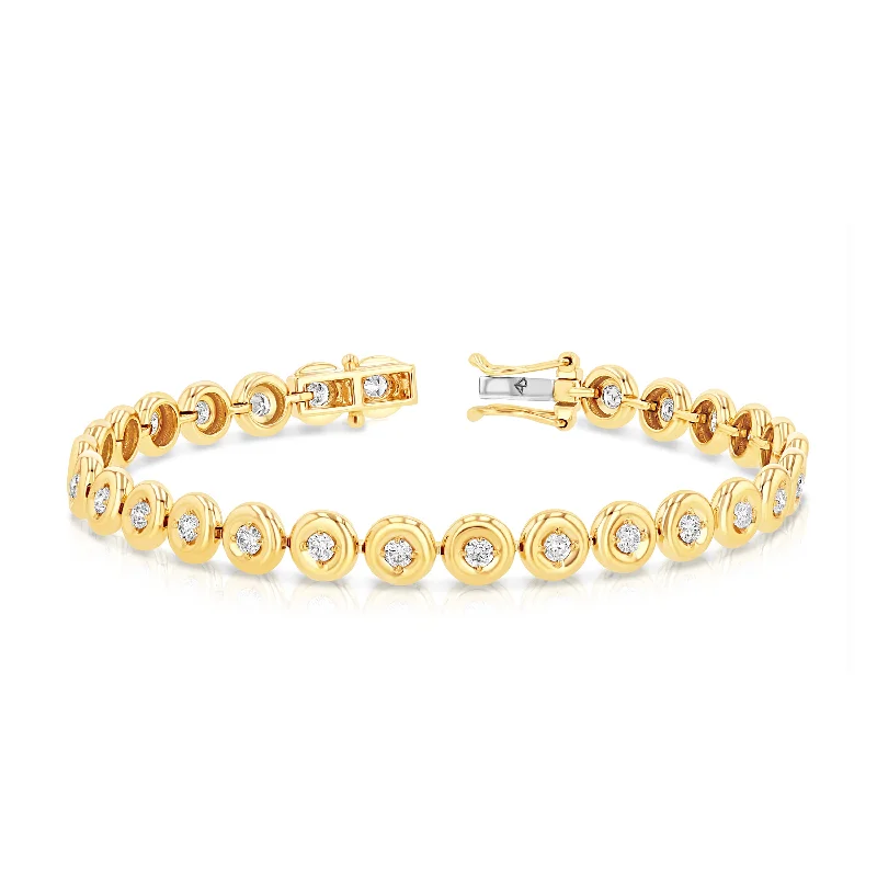 thick bangles for women-Orb Tennis Bracelet