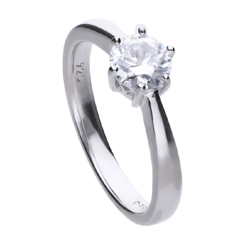 antique rings for women-Claw Set 1 Carat Solitaire Ring - R3620