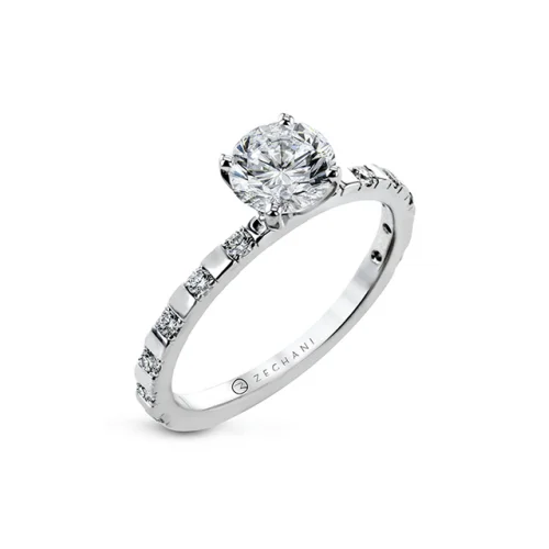 hand-crafted engagement rings for women-Zeghani Engagement Ring Zr2117