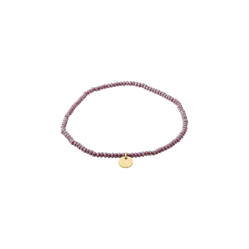 wedding bracelet sets for women-INDIE bracelet purple, gold-plated