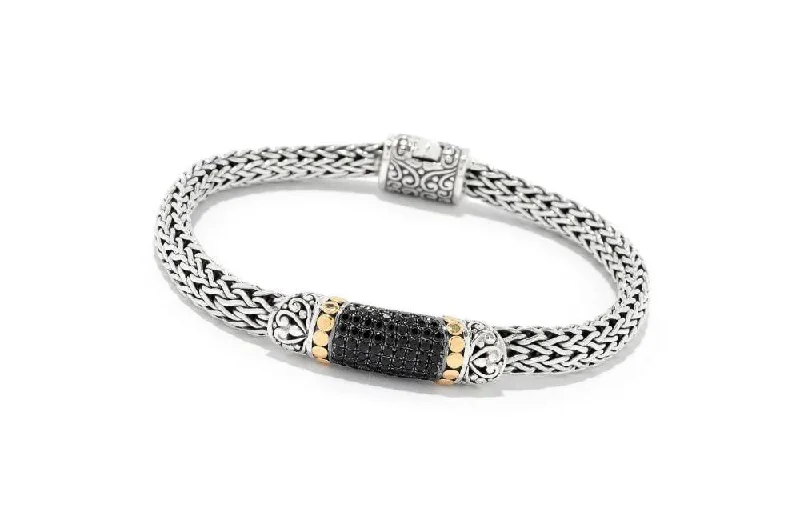 minimalist bracelets for women-Ubud Bracelet- Black Sapphire