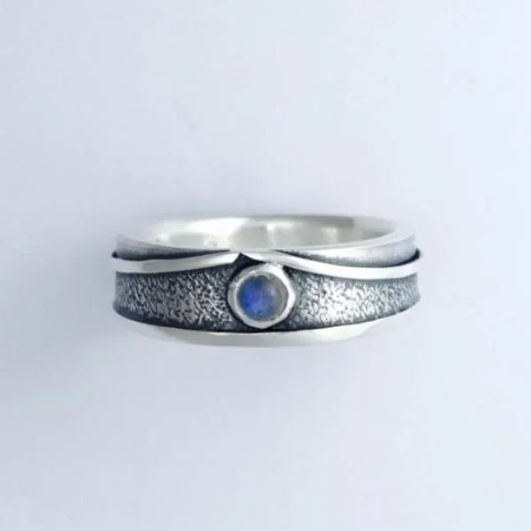 birthstone rings for women-Moonlit Shores Ring - 19R