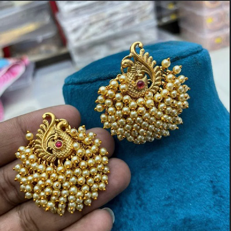 bohemian earrings for women-Bhavi Jewels Gold Plated Earrings