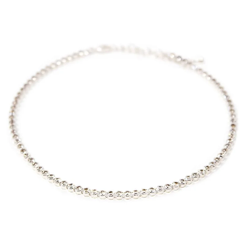 fashion necklaces for women-Round Clear Crystal Necklace