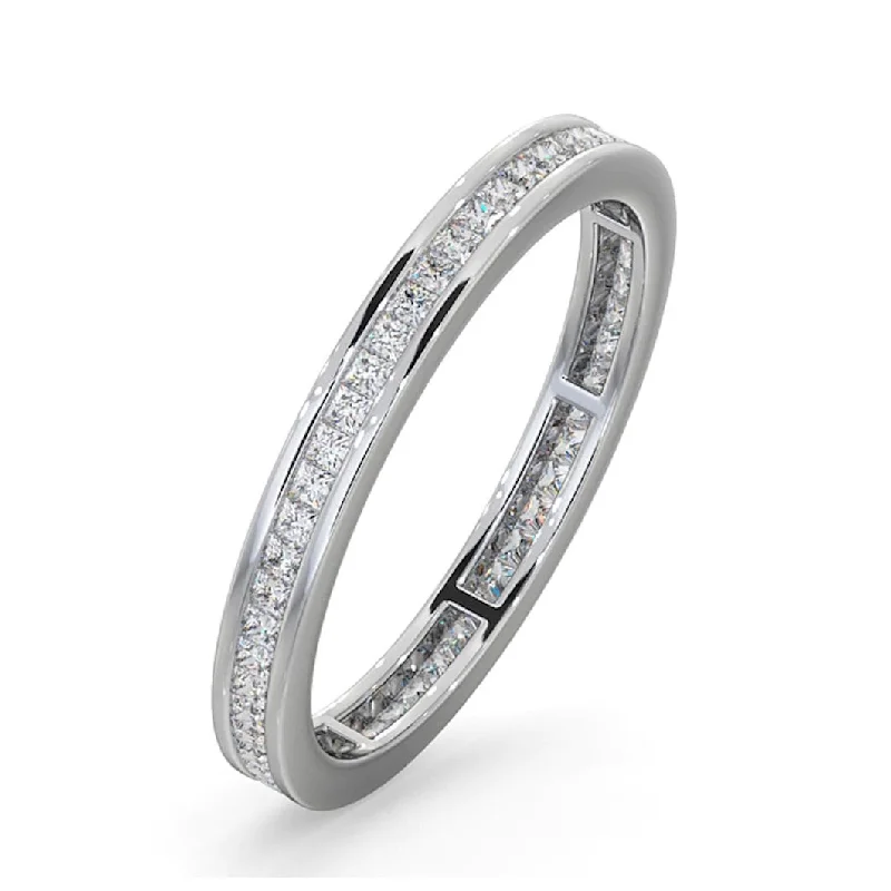 beautiful rings for women-Princess Cut Diamond Wedding Ring  .50 Carat Diamonds