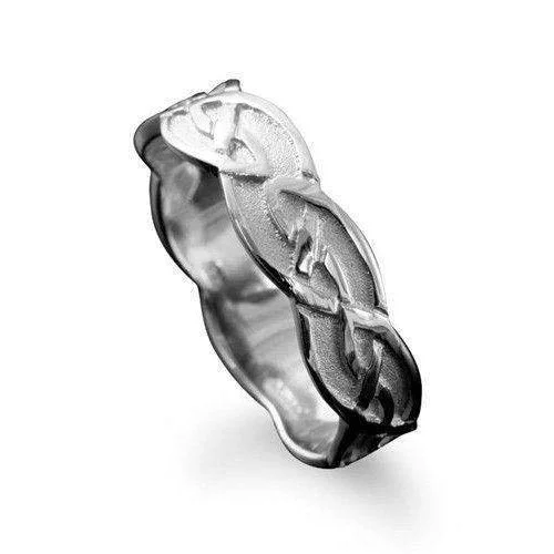 fine jewelry rings for women-Foula Celtic Ring - Various Metals - R224 - Size R-Z