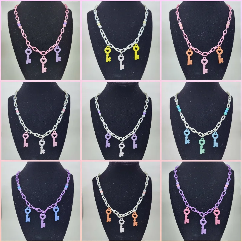 rainbow necklaces for women-Love Keyper Necklace