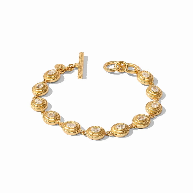 simple charm bracelets for women-Tudor Tennis Bracelet