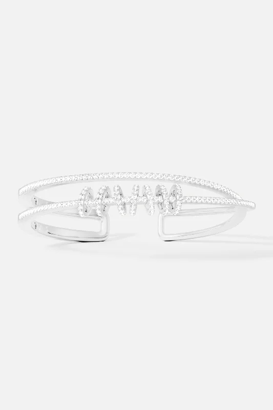 pearl bracelets for weddings-Cuff with Sliding Rings