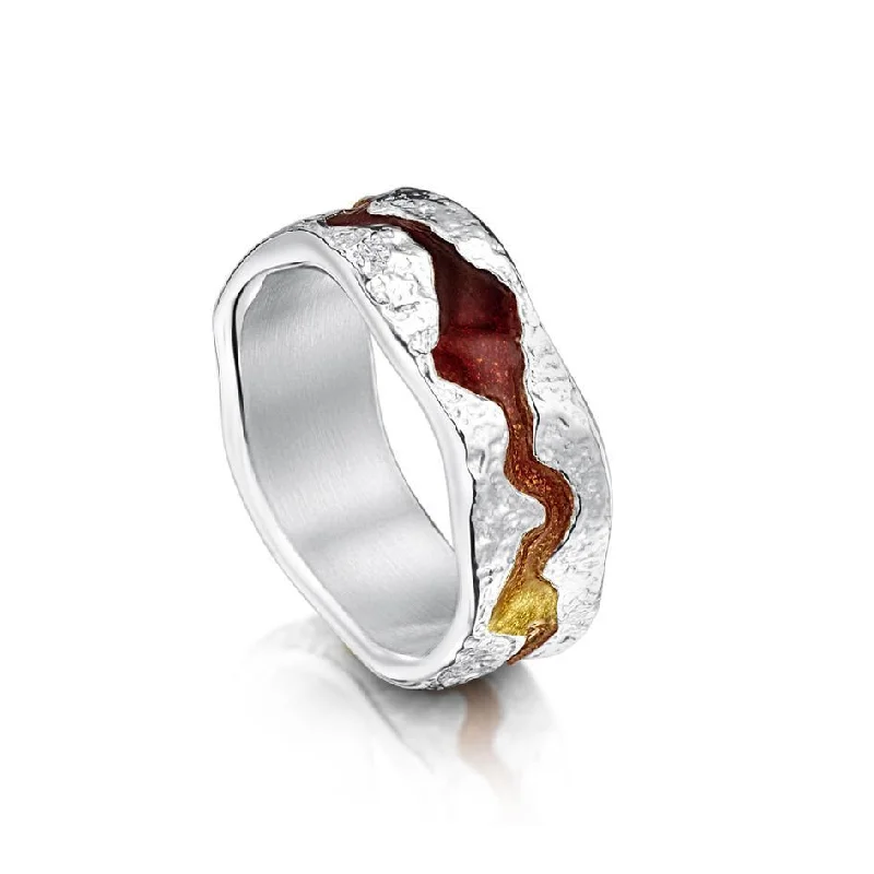 wedding rings for women-Lava Stream Ring - ERX218