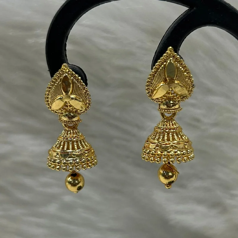 statement earrings for women-Infinity Jewels Gold Plated Jhumki Earrings