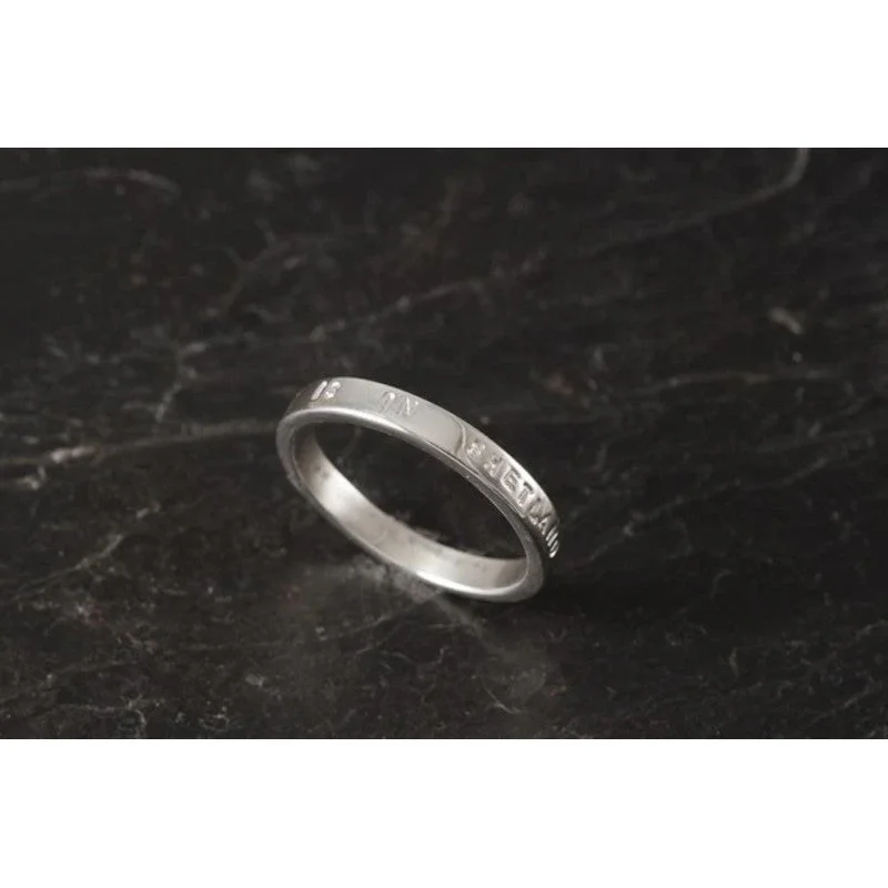 dainty rings for women-Heart of Shetland Stacking Ring - HOS ring