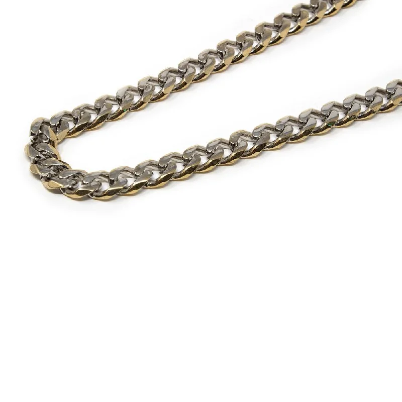 stackable necklaces for women-Stainless Steel Curb Chain Necklace Bracelet Set